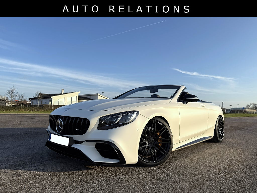 Mercedes-Benz S 63 AMG Cab 5,5 585Hk 21" BRABUS FULLUTRUSTAD