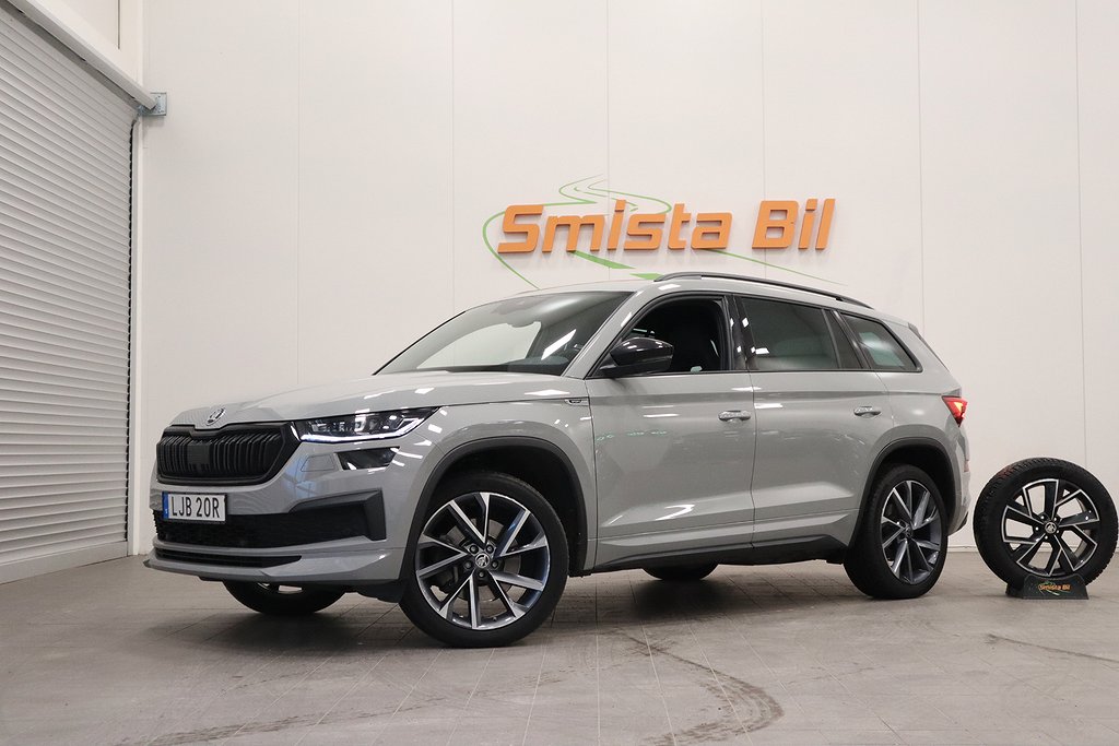 Skoda Kodiaq 2.0 TSI 4x4 SPORTLINE 7-sits CANTON DRAG B-VÄRM 190hk 