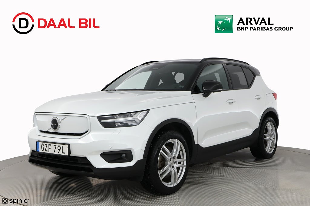 Volvo XC40 P6 RECHARGE 231HK PRO H/K® VÄRM DRAG 360-KAMERA NFC NAV
