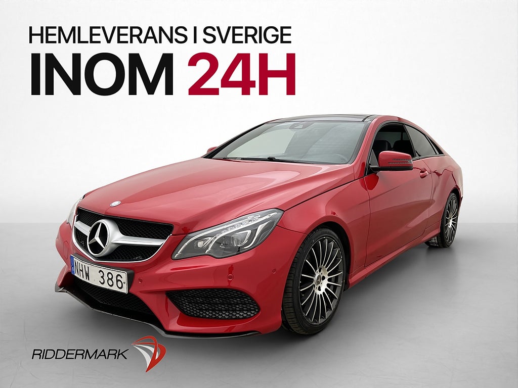 Mercedes-Benz E 220 AMG Panorama Skinn P-Sensorer Bluetooth