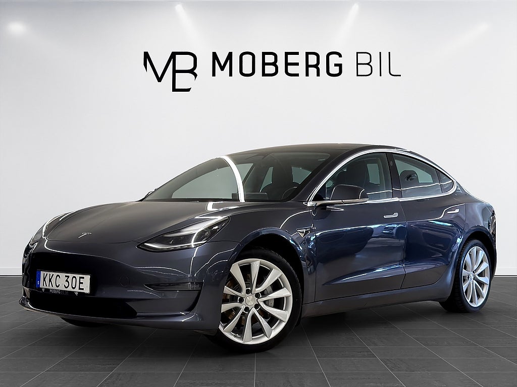Tesla Model 3 Long Range 440hk Pano Läder B-Kamera Navi 19"