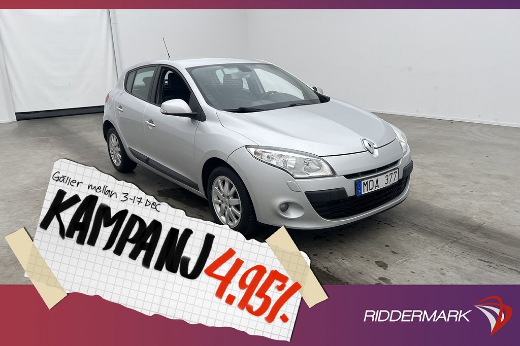 Renault Mégane 1.5 dCi 90hk 0,45L/Mil 4,95% Ränta