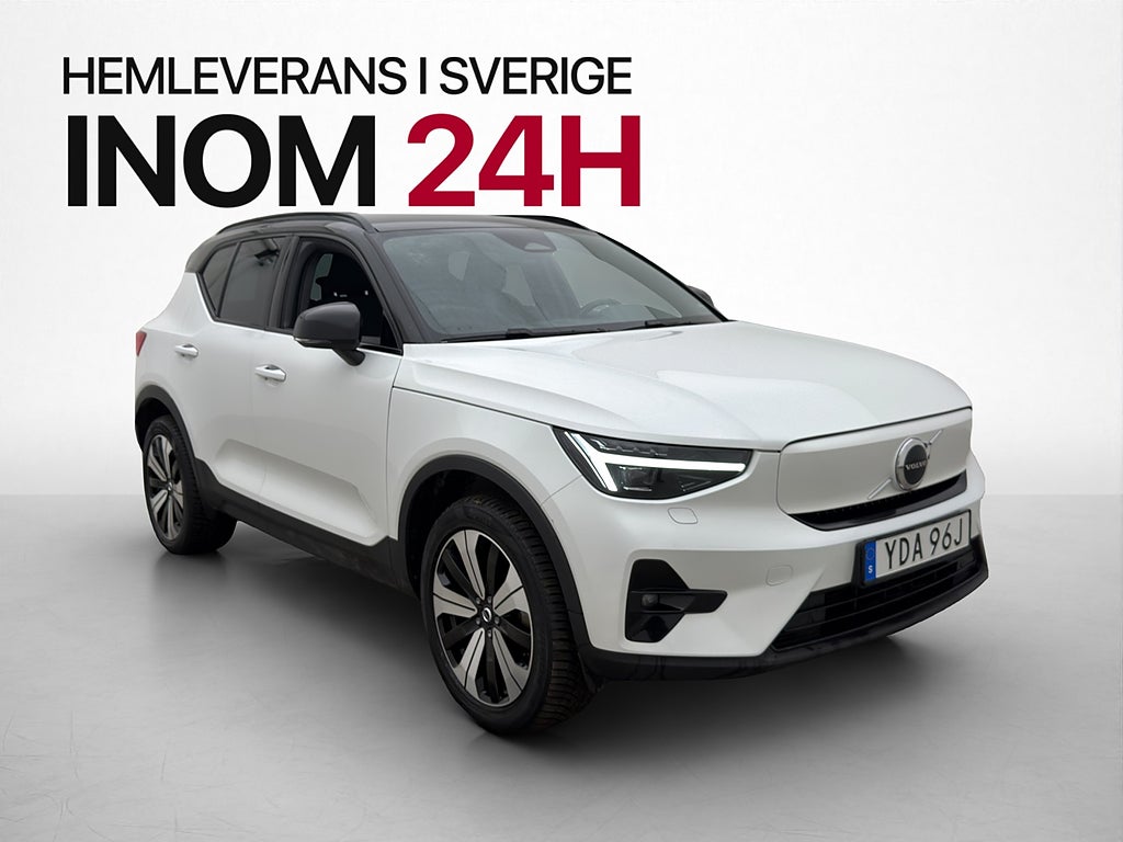 Volvo XC40 Recharge Twin motor Plus Värmare Kamera Drag MOMS