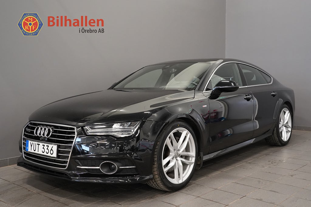 Audi A7 3.0TDI Quattro S-Line Taklucka 360° Matrix Värmare HUD