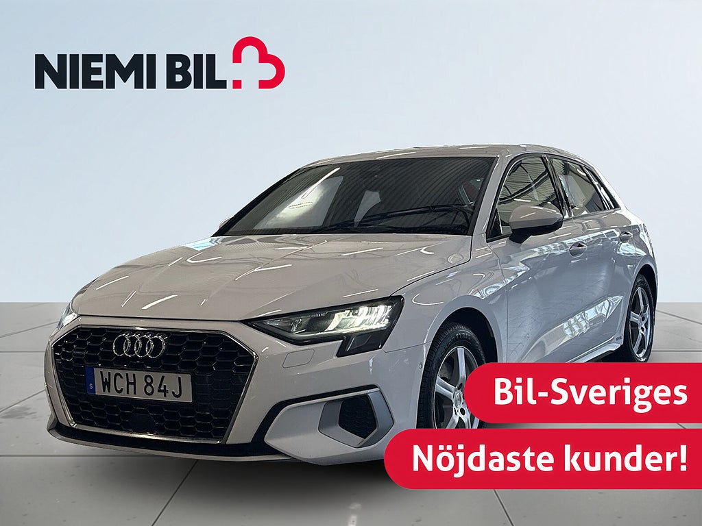 Audi A3 40 TFSI Quattro S Tronic S&V-hjul/Carplay/Pvärm/Cockpit