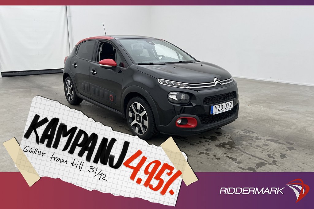 Citroën C3 1.2 VTi 82hk Shine Pano Kamera Sens 4,95% Ränta