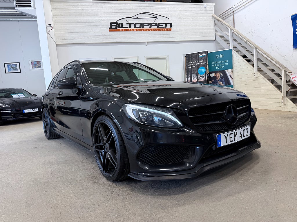 Mercedes-Benz C 220 T d 7G-Tr Plus 170 hk AMG Line Motorvärmare / Drag