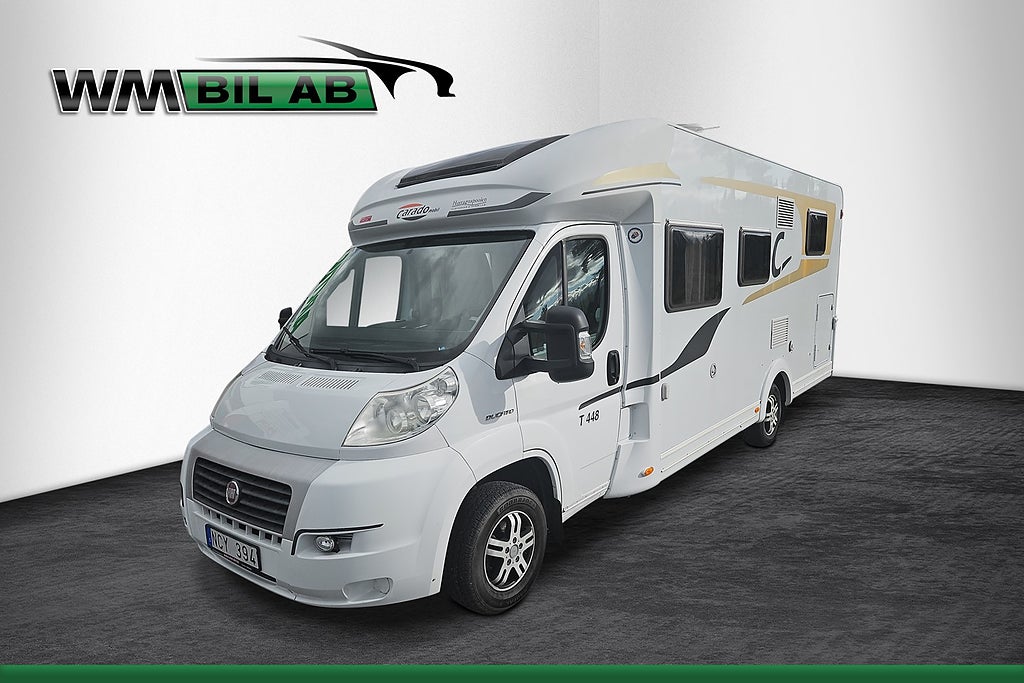 Fiat 2,3 130hk Capron Carado T 448, solsell, markis 