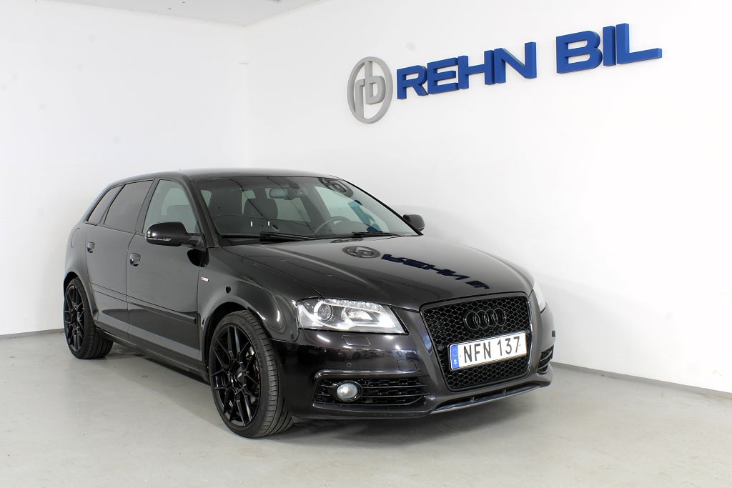 Audi A3 Sportback 2.0 TFSI quattro S Tronic S line 200hk