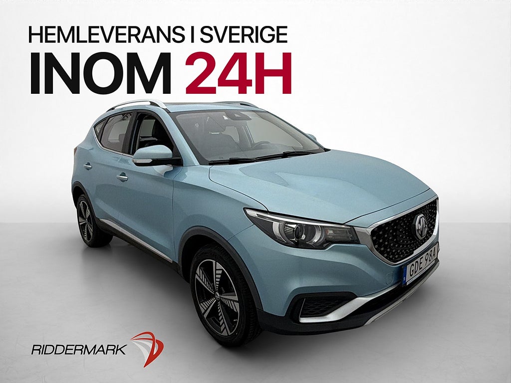 MG ZS EV 143hk Luxury Panorama Kamera Navi CarPlay Skinn