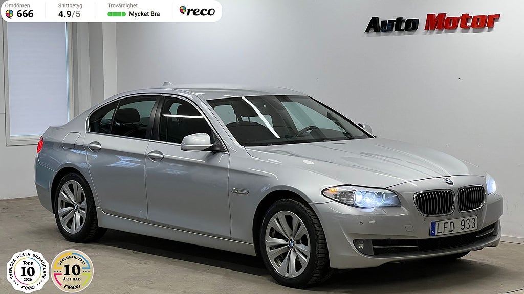 BMW 520 d Sedan Automat 184hk Fullservad/Värmare