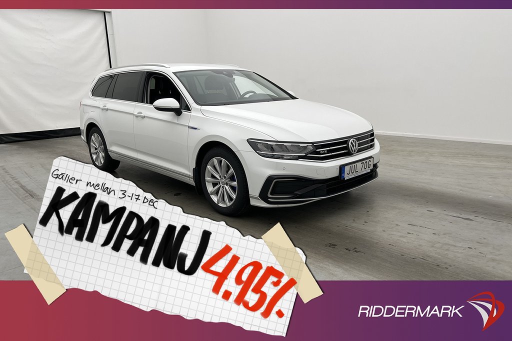 Volkswagen Passat GTE Executive Kamera MOMS 4,95% Ränta