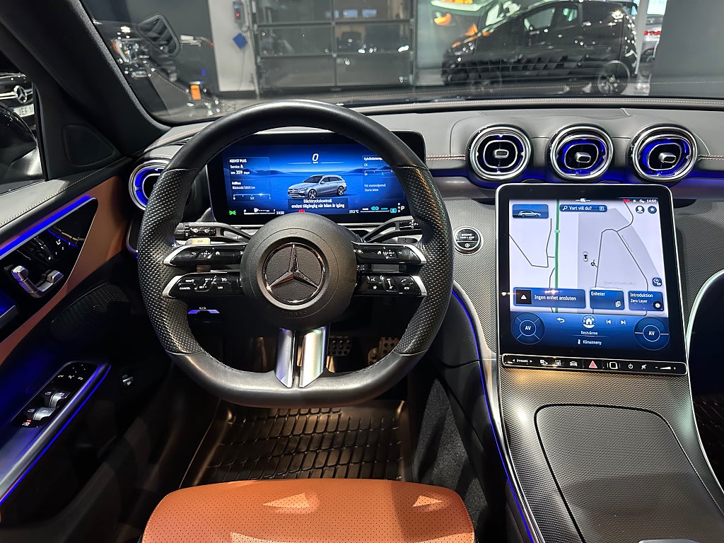 Mercedes-Benz C 220 d AMG Läder Värmare Drag Kombi - bild 6