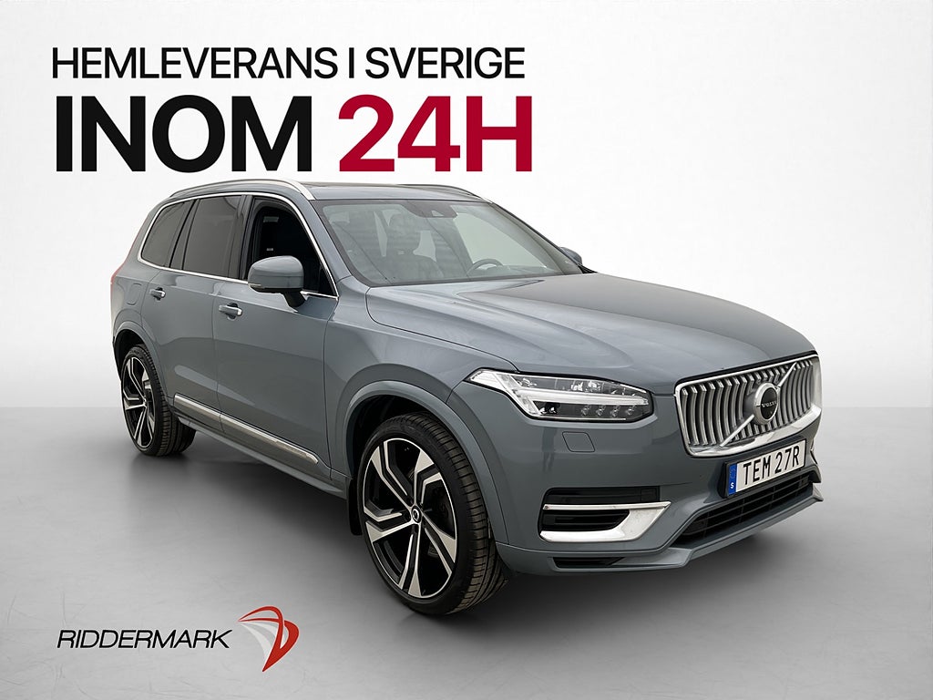 Volvo XC90 Recharge T8 Inscription Pano Luft Drag H/K MOMS