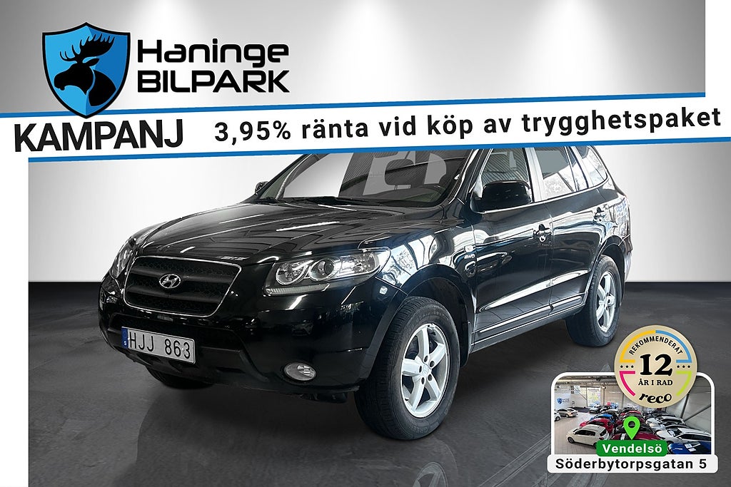 Hyundai Santa Fe 2.7 V6 190hk 4WD Drag Aut ACC B-sensor/SUPERDEAL 3,95%