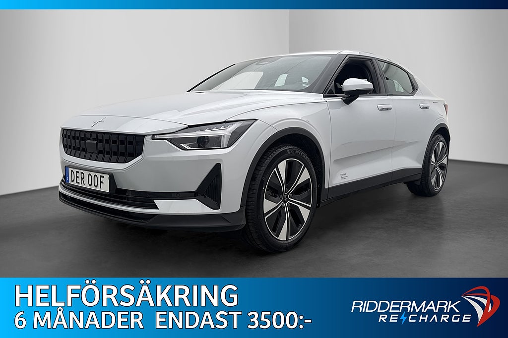 Polestar 2 Long Range Dual Motor 408hk Dragkrok Kamera MOMS