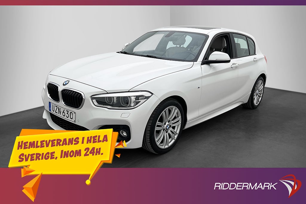 BMW 120 d 190hk M Sport Taklucka HiFi P-Sensorer Skinn