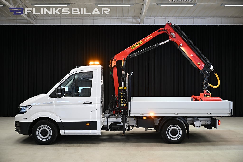 MAN TGE 163HK Flak|Kranbil|Palfinger|3.5ton-drag|Lågmil|Leasbar