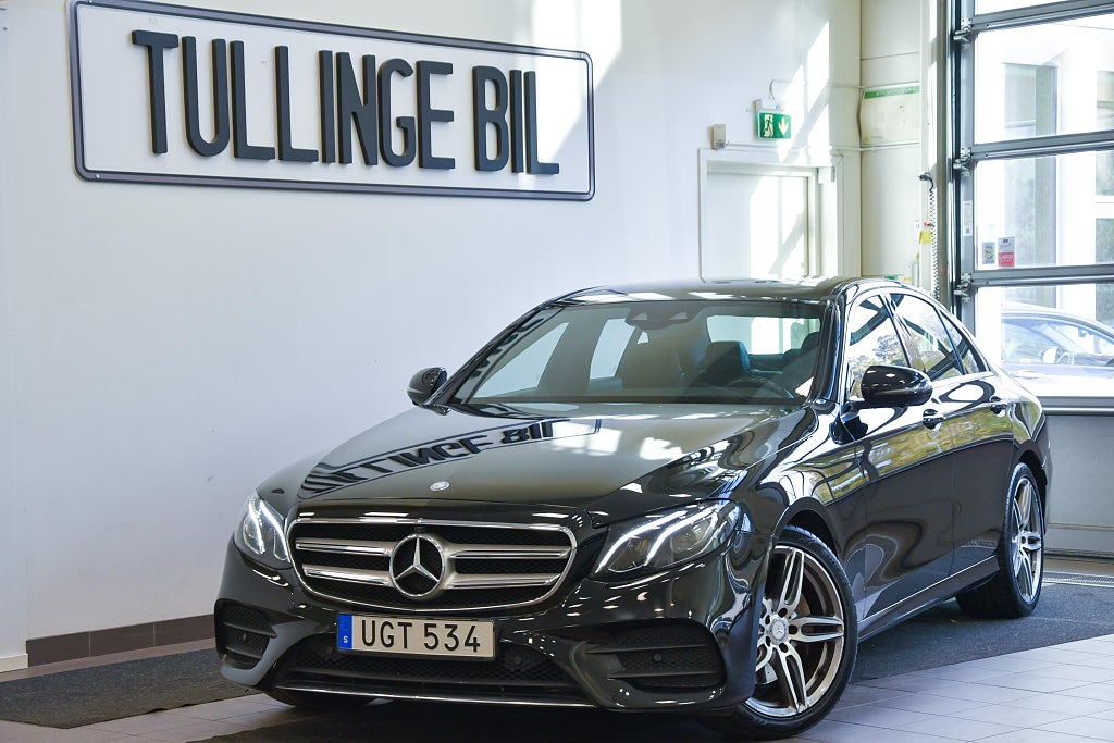 Mercedes-Benz E 220 d Sedan AMG Burm Wide HuD 360 Drag 1Ägare