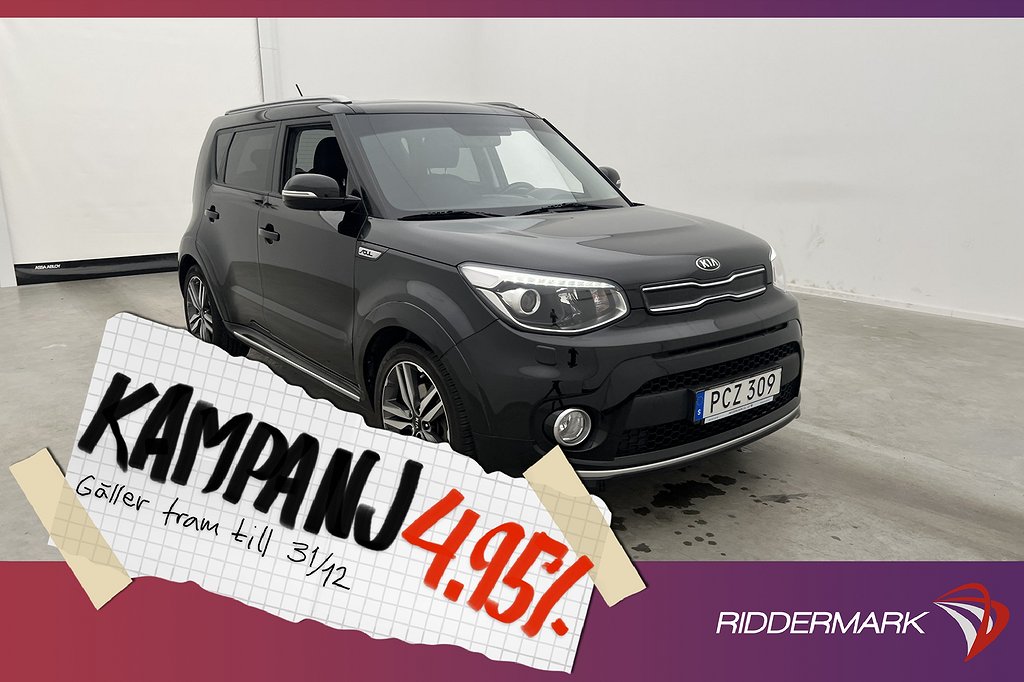 Kia Soul 1.6 CRDi DCT 136hk Advance Navi Kamera 4,95% Ränta