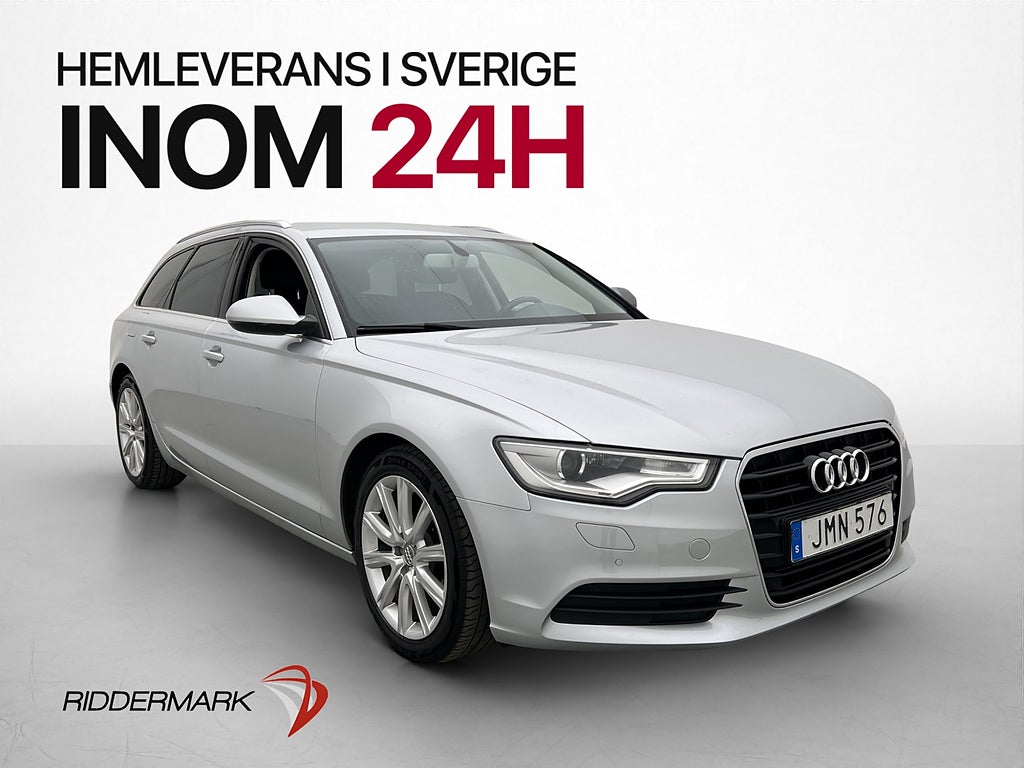 Audi A6 2.0 TDI 190hk Proline P-Sensorer Bluetooth
