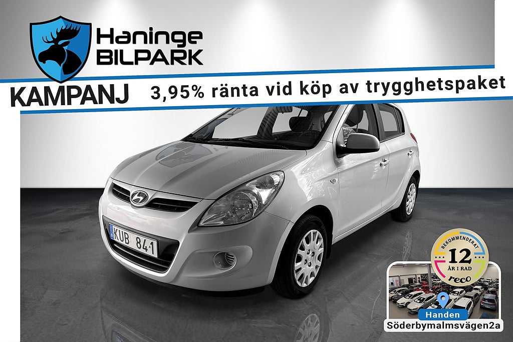 Hyundai i20 5-dörrar 1.2/SUPERDEAL3,95%/NY SERV/