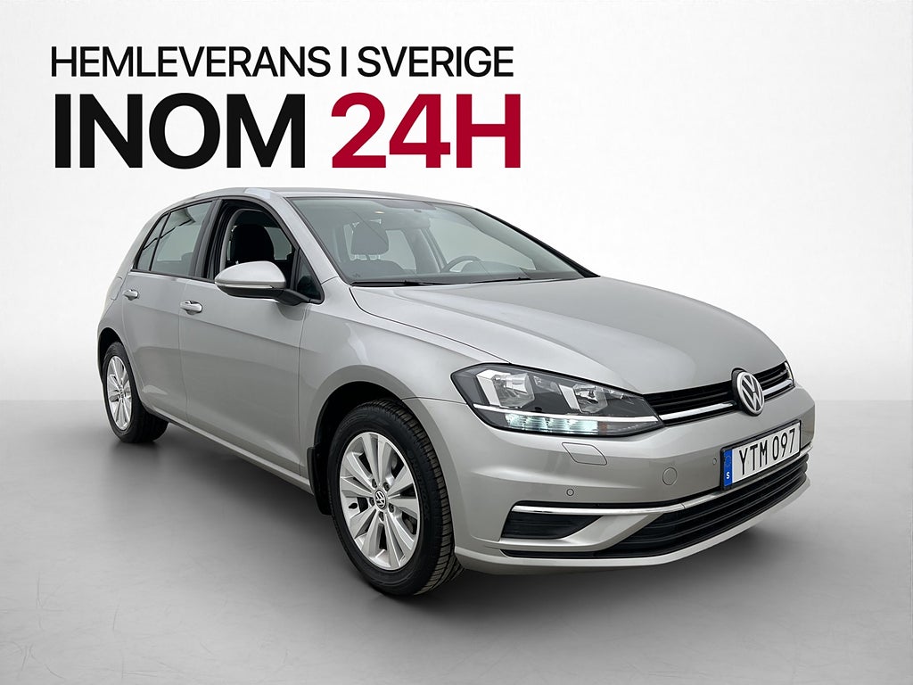 Volkswagen Golf 1.0 TSI 110hk Dragkrok Sensorer CarPlay