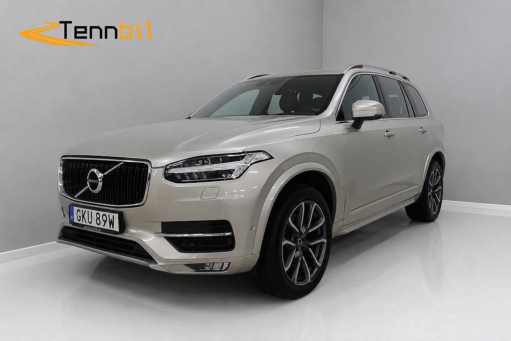 Volvo XC90 7-Sits D5 AWD Momentum Drag Skinn Kamera D-Värmare