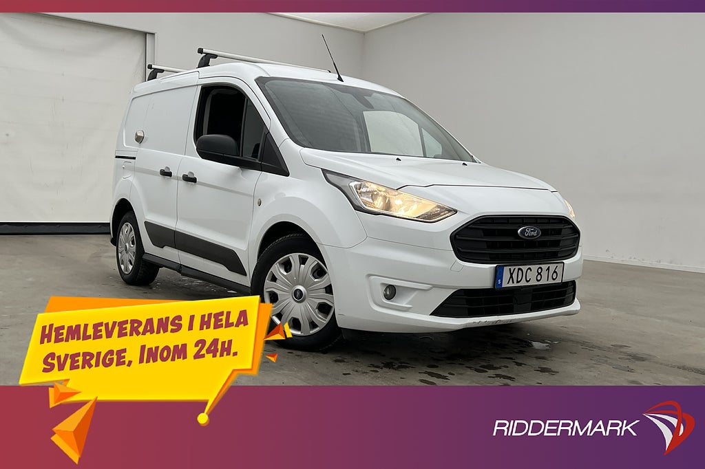 Ford Transit Connect Värm Drag B-Kam V-Inre CARPLAY Moms