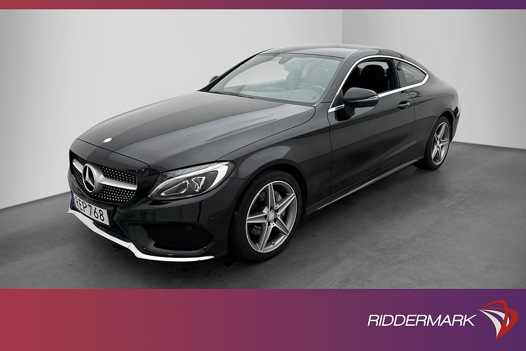 Mercedes-Benz C 220 d Coupé 170hk AMG Kamera Navi Halvskinn