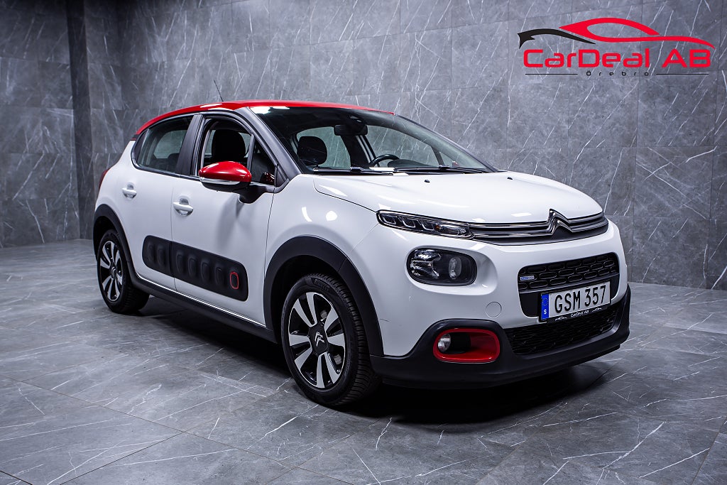 Citroën C3 1.2 PureTech 82hk Apple CarPlay P-Sensorer Få ägare