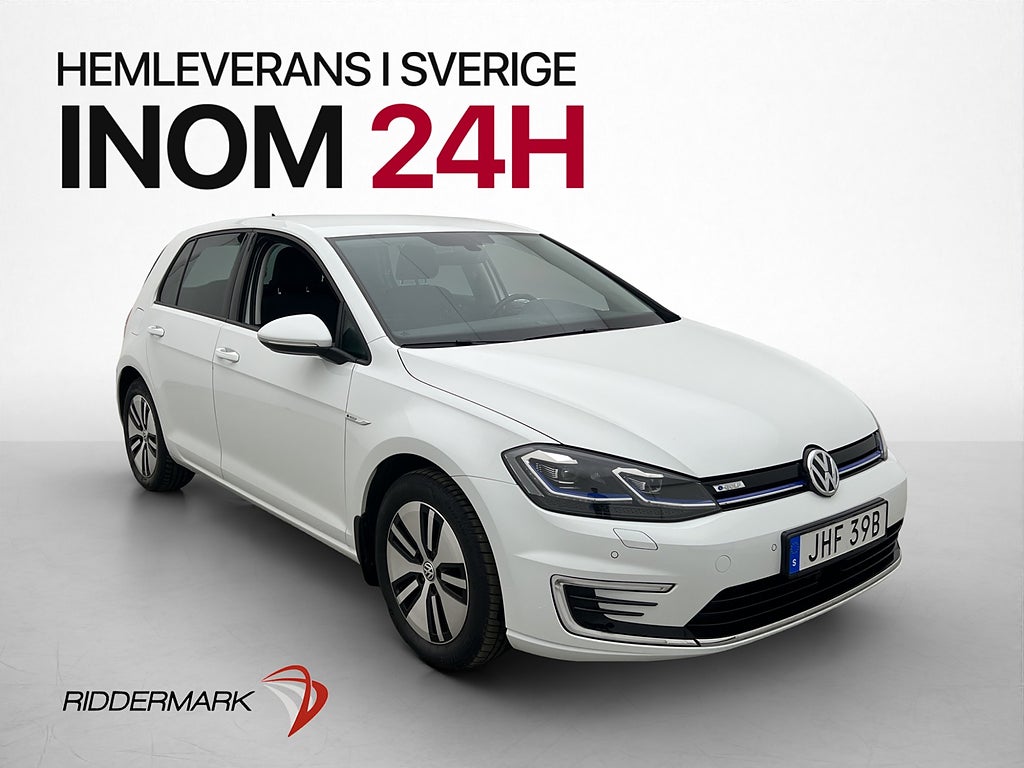 Volkswagen E-Golf 136hk Värmepump Cockpit Navigation CarPlay