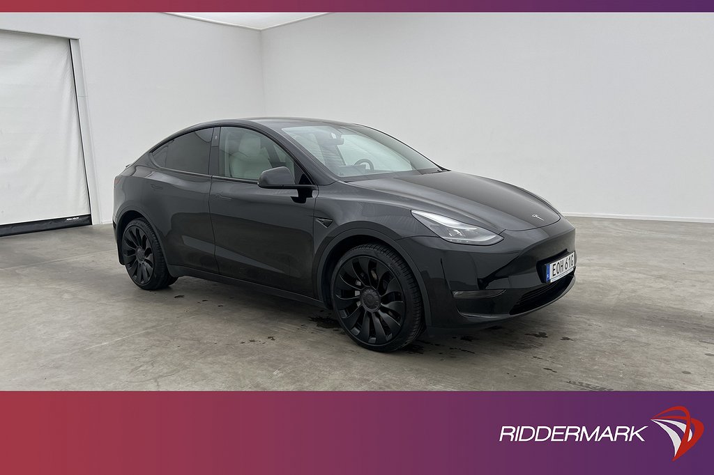 Tesla Model Y Long Range AWD Ljus-interiör Drag AP MOMS