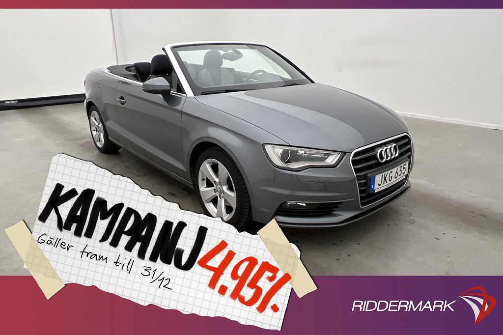 Audi A3 Cabriolet 1.4 TFSI 140hk Sport Audi-So 4,95% Ränta