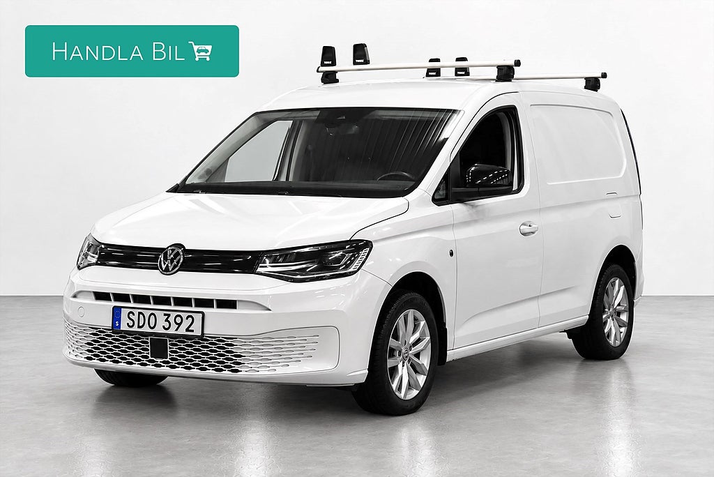 Volkswagen Caddy Cargo 2.0 TDI Inredd 1-brukare D-värm Moms Drag