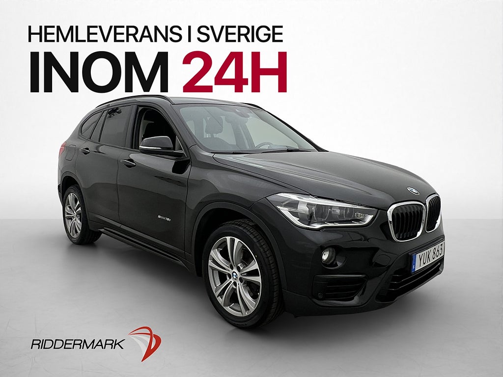 BMW X1 sDrive18i 140hk Sport line Kamera Rattvärme Sensorer