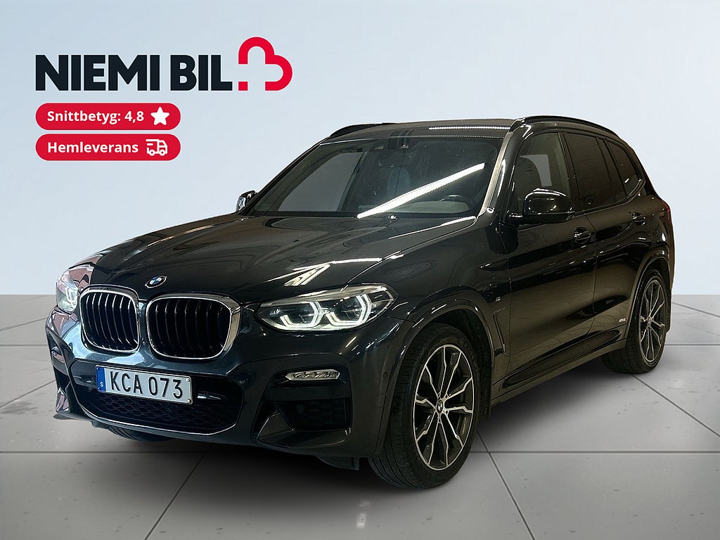 BMW X3 xDrive20d M Sport S&V-däck Drag Mvärme 360°kamera Navi