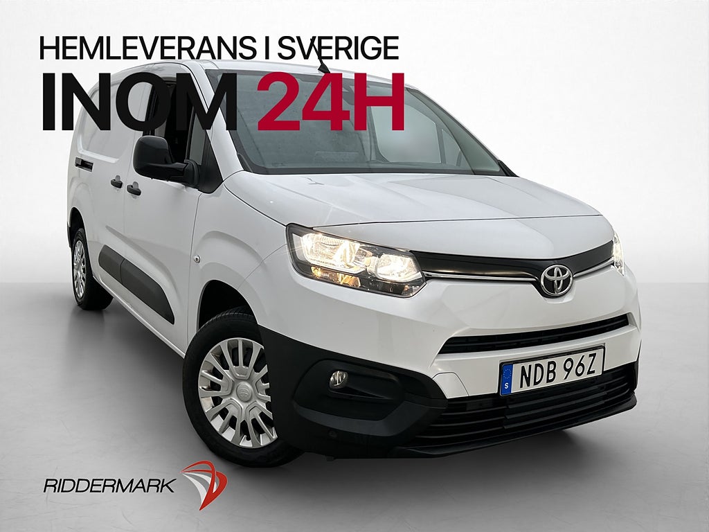 Toyota Proace City L2 Värm 2xDörrar Drag Kamera CARPLAY Moms