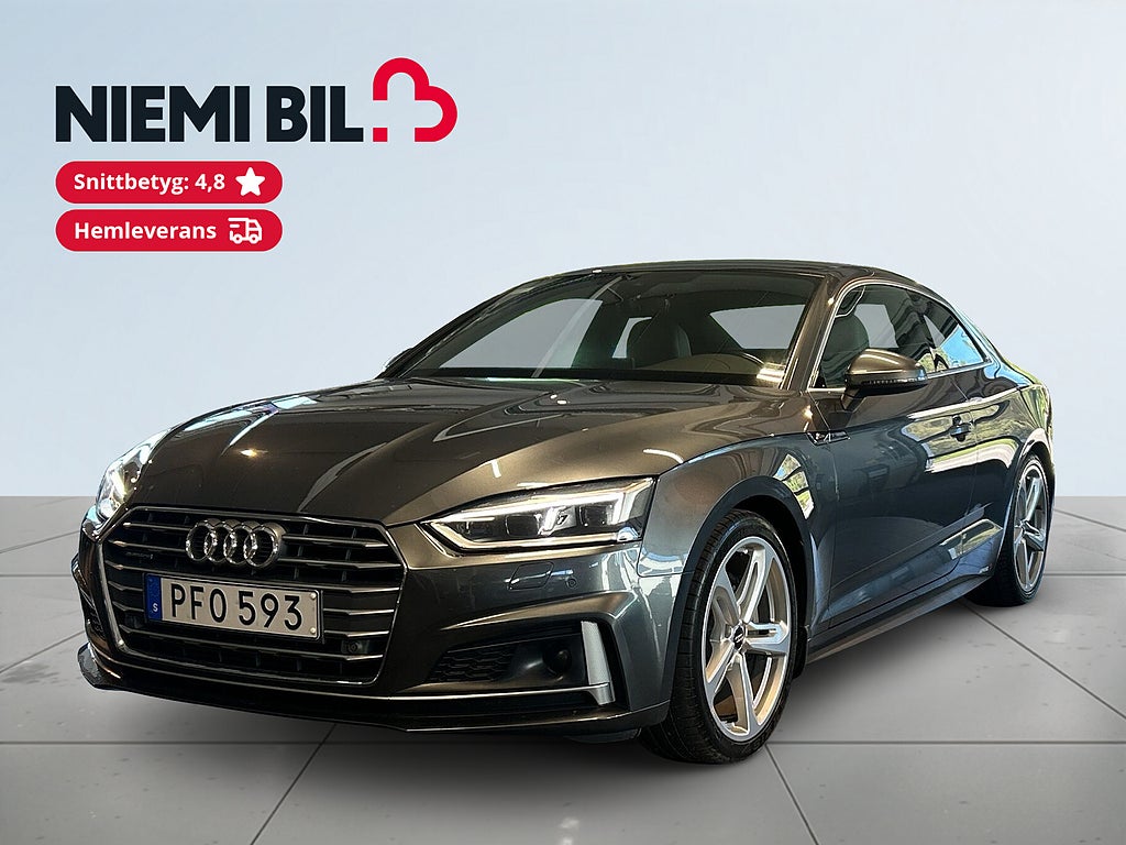 Audi A5 Coupé 2.0 TFSI Quattro S-Line Kamera/Värmare/Drag
