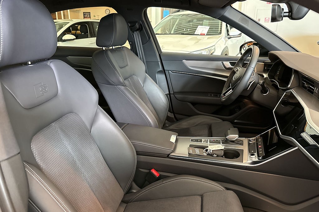 Audi A6 Sedan 55 TFSIe quattro Aut S line Moms Sov Hjul Värmare miniatyr 12