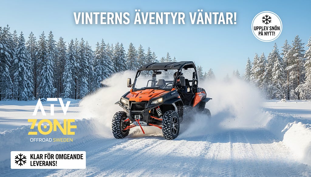 CFMOTO - REA !!! - Zforce 550 Ex - Snöplog-Tillval - Nyservad