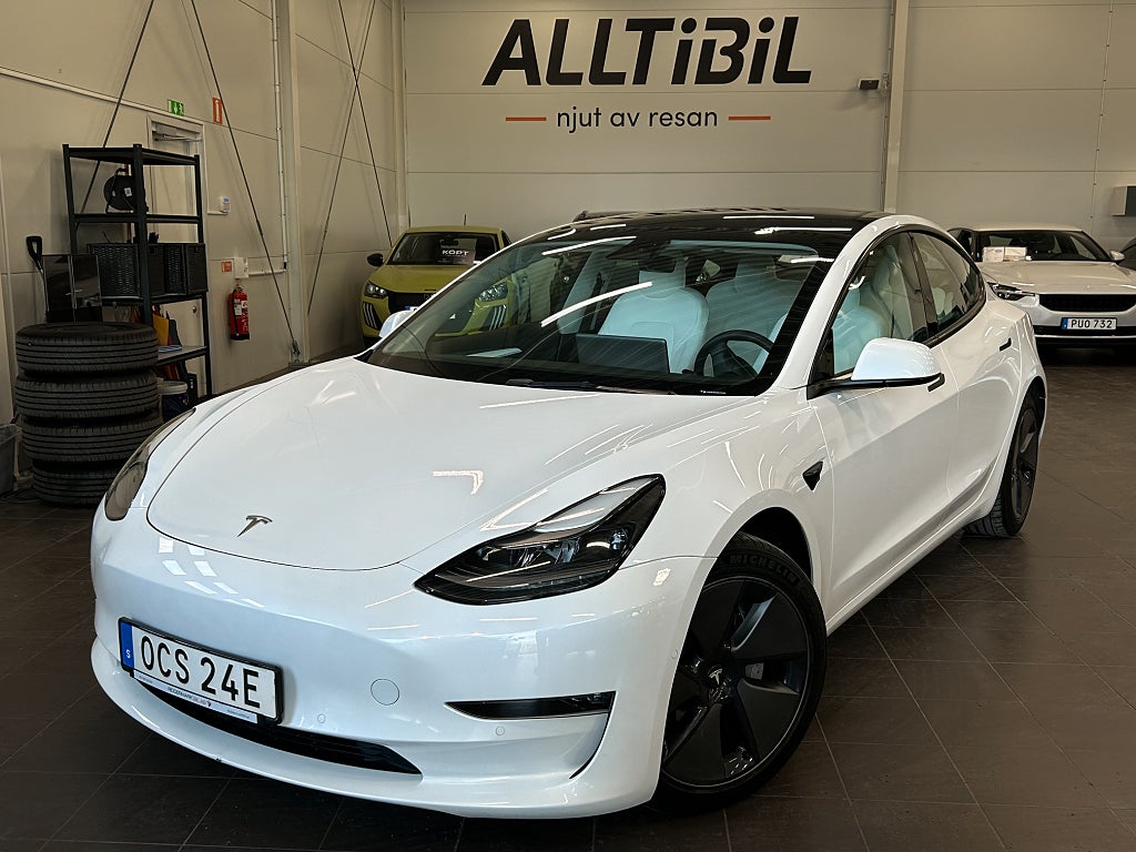 Tesla Model 3 Long Range AWD 440hk Autopilot 3/Pano/Läder/Kamera 
