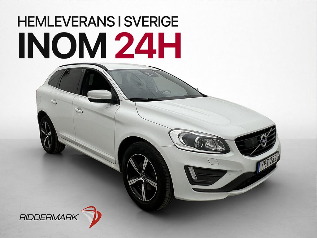 Volvo XC60 D4 190hk AWD R-Design VOC Värmare BLIS Navi Drag