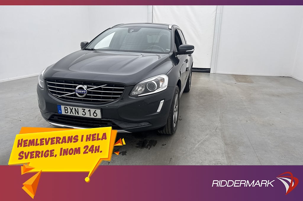 Volvo XC60 D5 AWD Summum Pano VOC Värmare Navi Skinn Drag