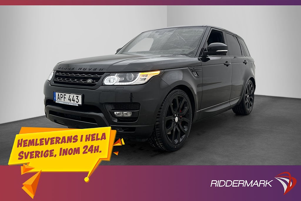 Land Rover Range Rover Sport SDV6 4WD Värm HSE Pano Meridian