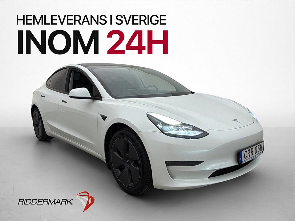 Tesla Model 3 Long Range AWD Värmare Moms AP Kamera Skinn