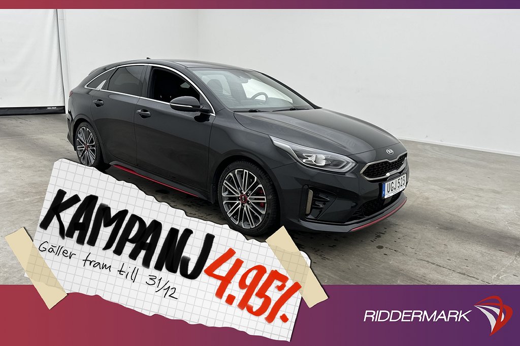 Kia Cee´d ProGT 1.6 T-GDI 204hk B-Kamera JBL Navi 4,95% Ränta