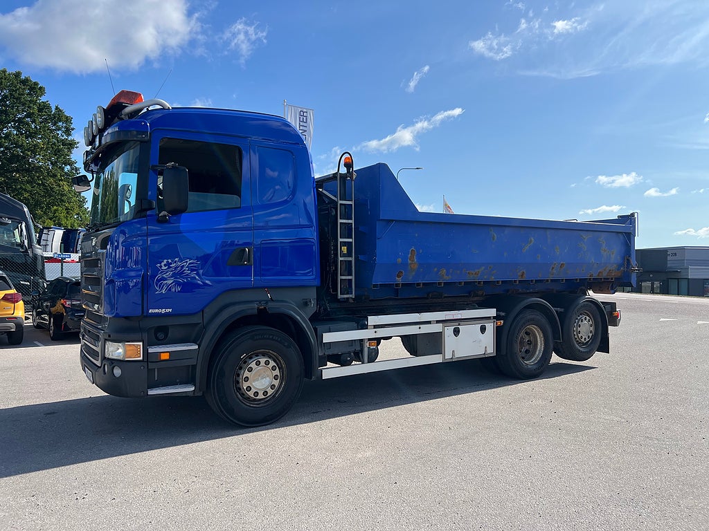 Scania R440 6x2*4 Hiab Lastväxlare inkl Flak, Euro 5
