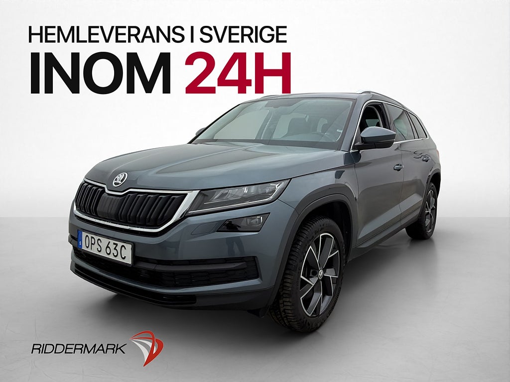 Skoda Kodiaq 2.0 TDI 4x4 7-sits Cockpit Kamera Drag Värmare