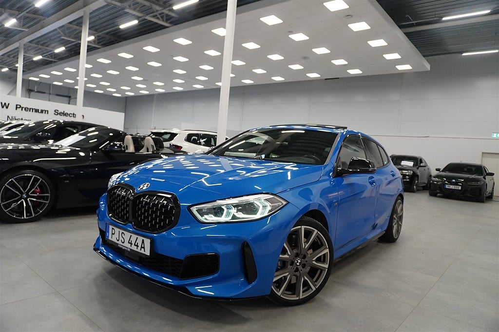 BMW M135i 3,65% ränta xDrive M-Sport Panorama H K Elstolar HUD